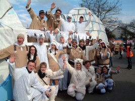 Die Erdinger präsentierten sich diesmal als Eskimos